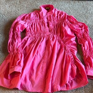 Vibrant Pink Long Sleeve Dress love. Highlight